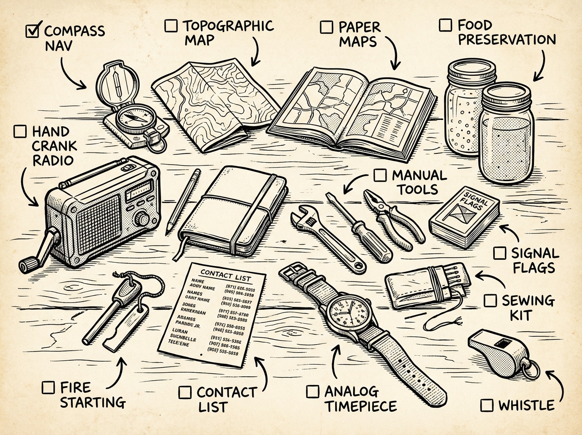 Essential analog skills toolkit for when digital systems fail