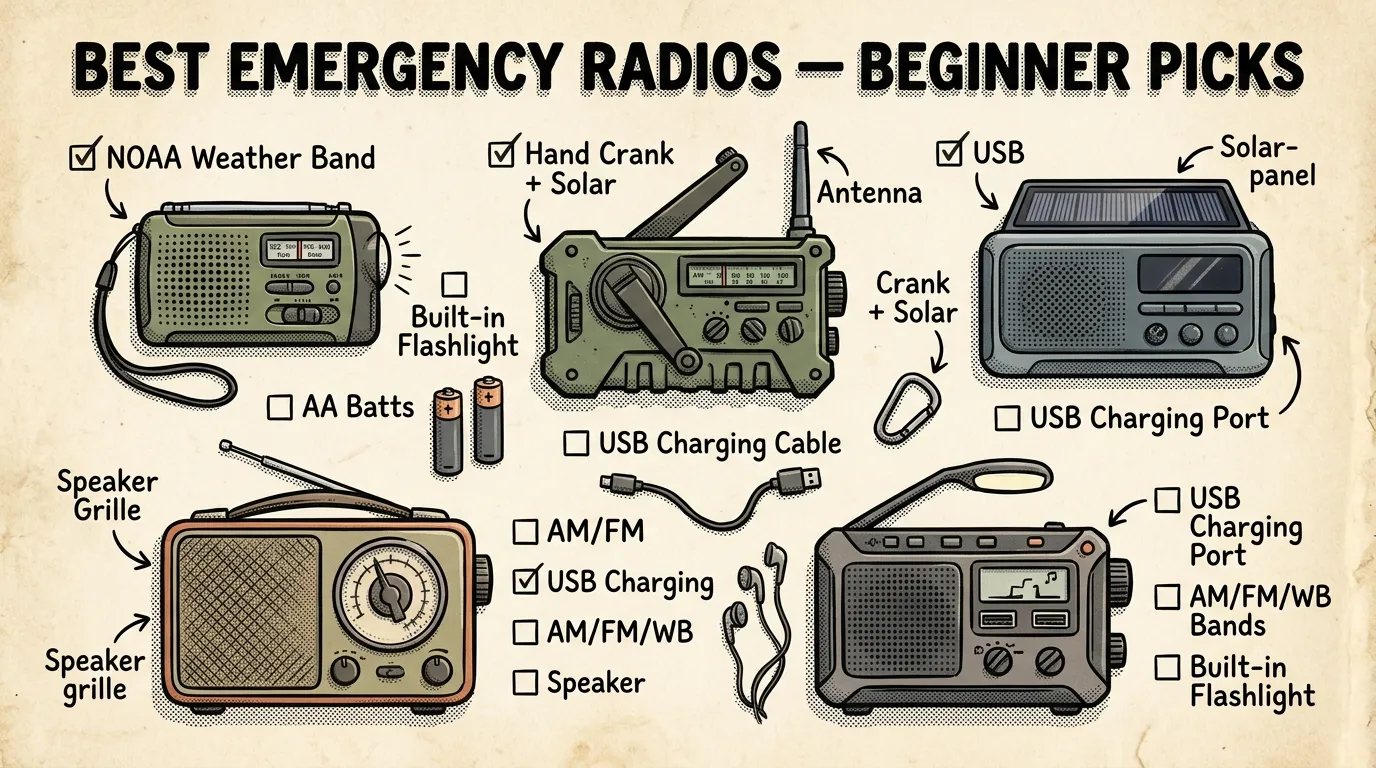 Best Emergency Radios for 2026: Beginner Picks