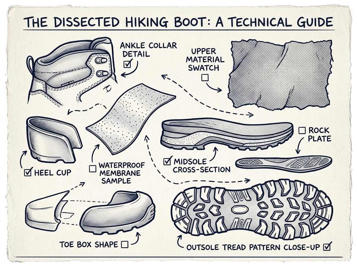 Essential hiking boot features checklist