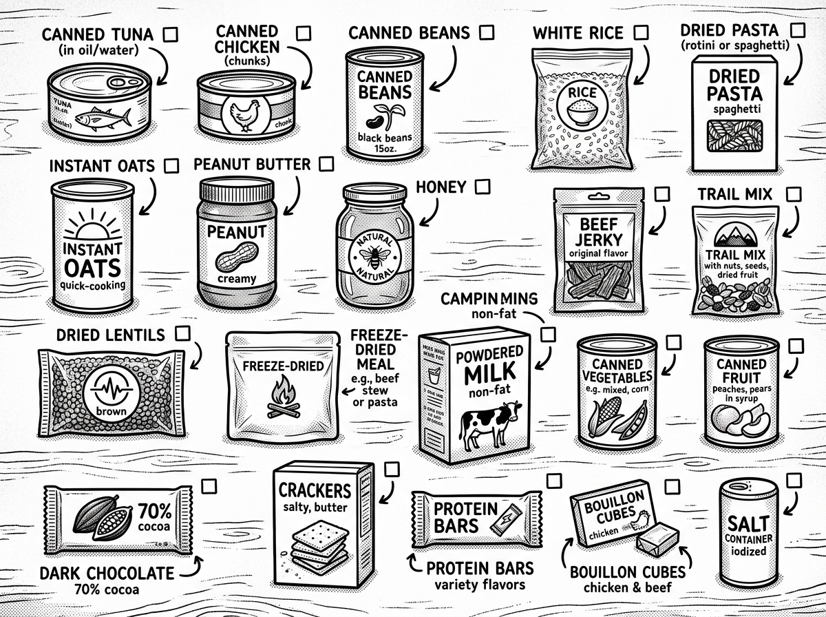 Twenty essential non-perishable foods for your emergency pantry
