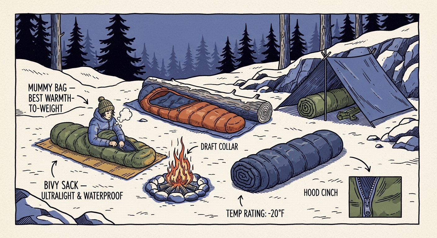 The Best Sleeping Bags for Survival Situations