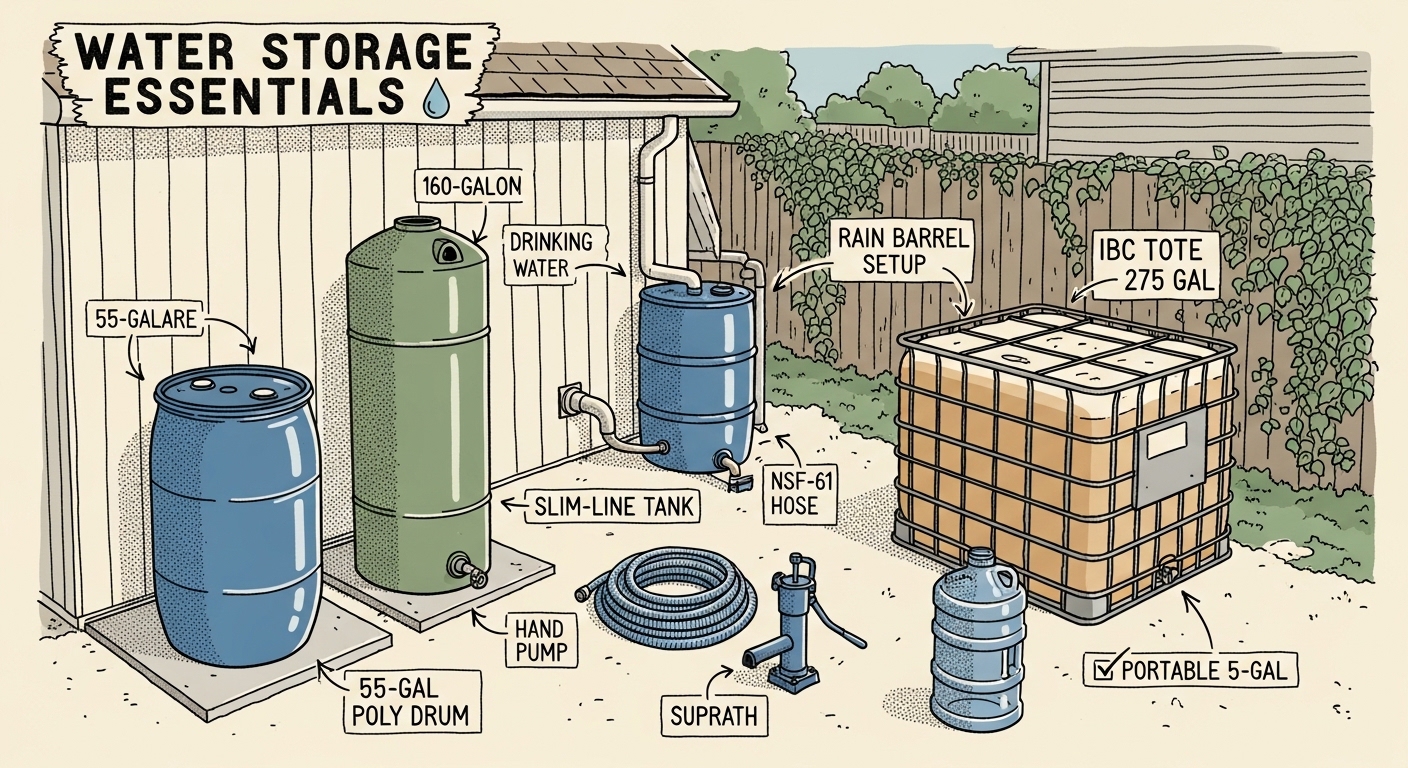 Best Water Storage Tanks for Preppers (2025 Guide)