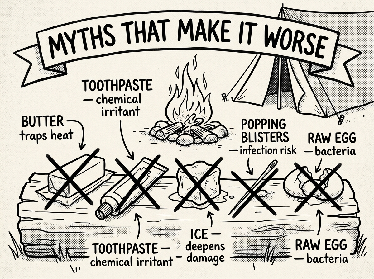 Debunking dangerous burn treatment myths in the field