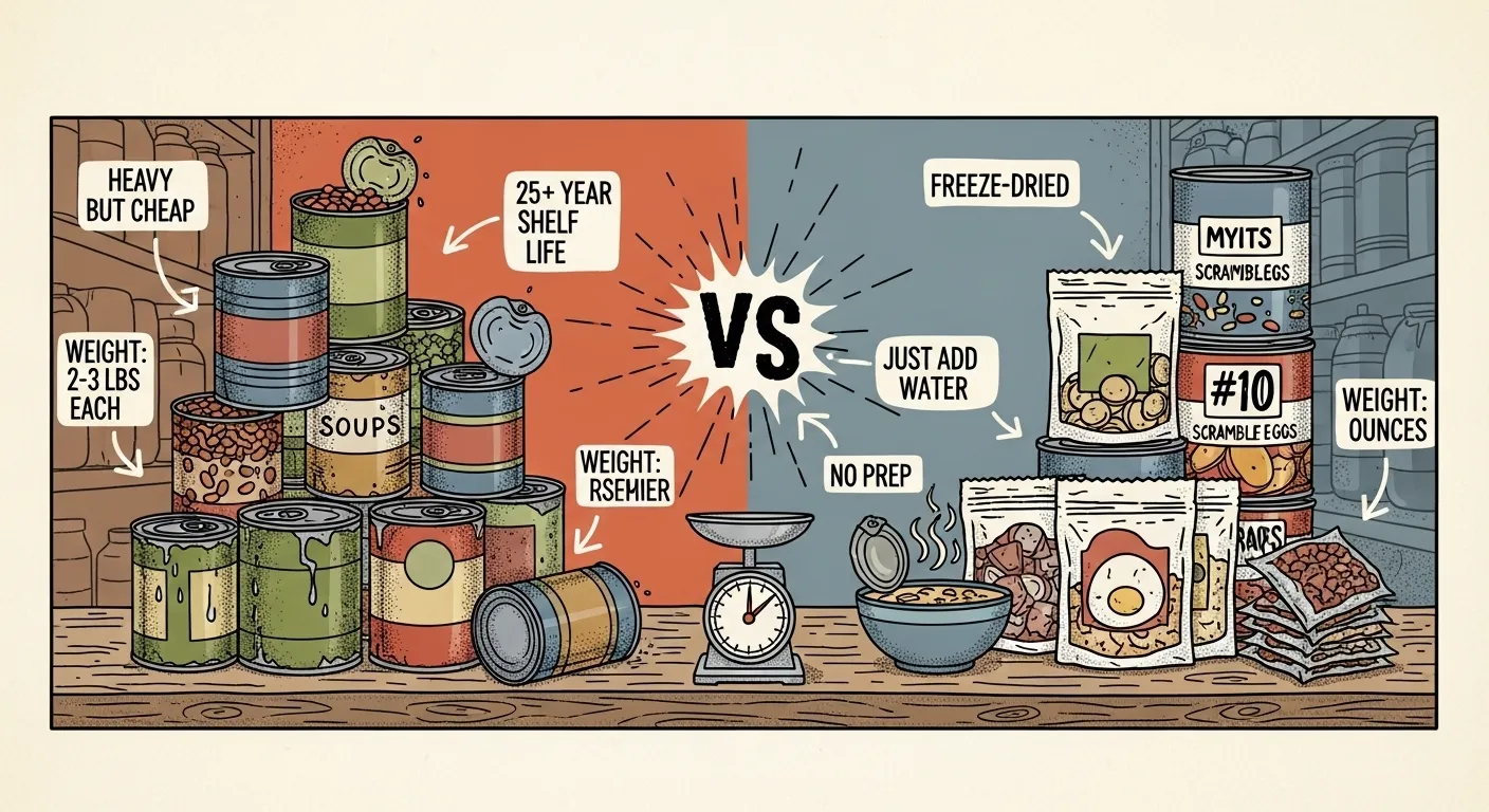 Canned vs. Freeze-Dried: The Ultimate Prepper Showdown
