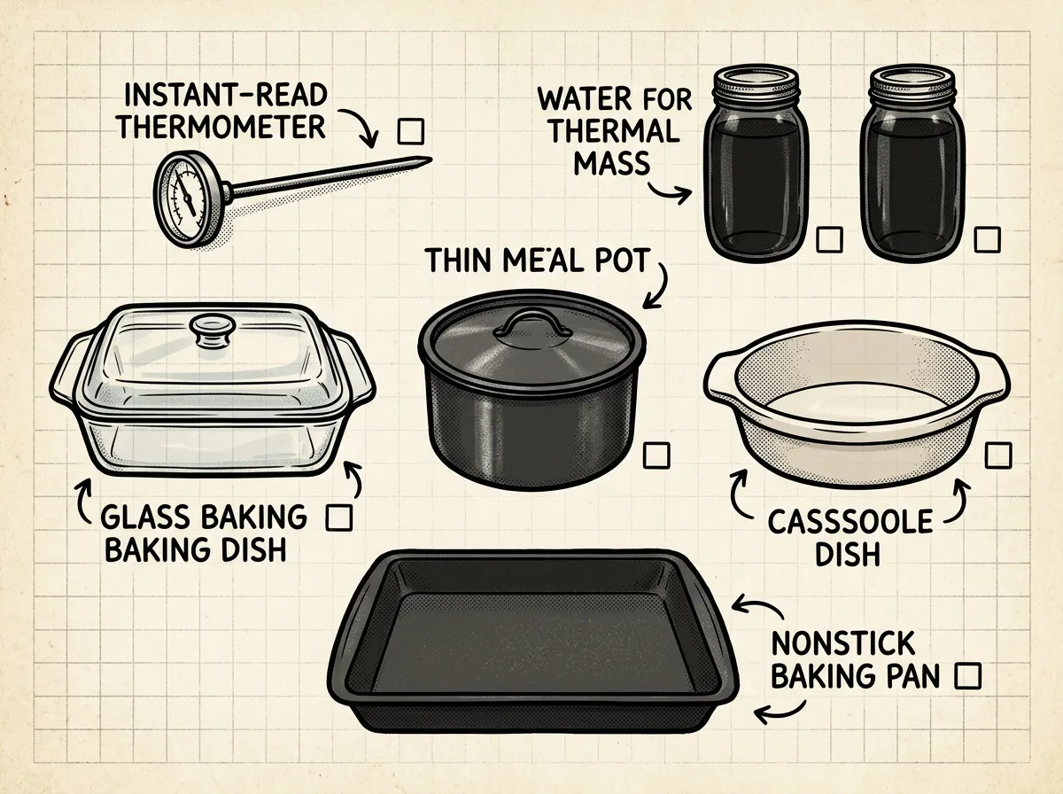 Essential solar cooking cookware kit