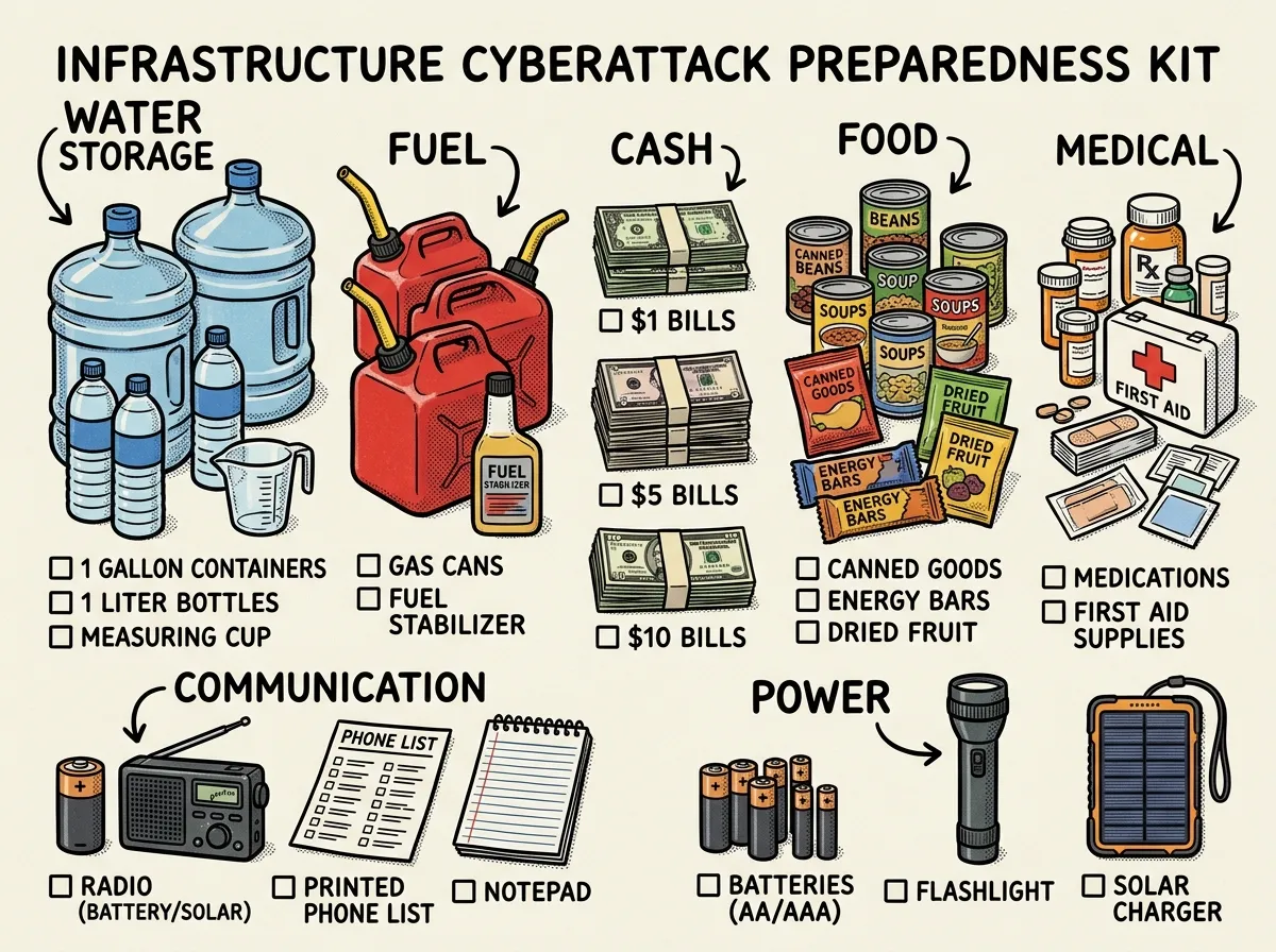 Complete preparedness kit inventory