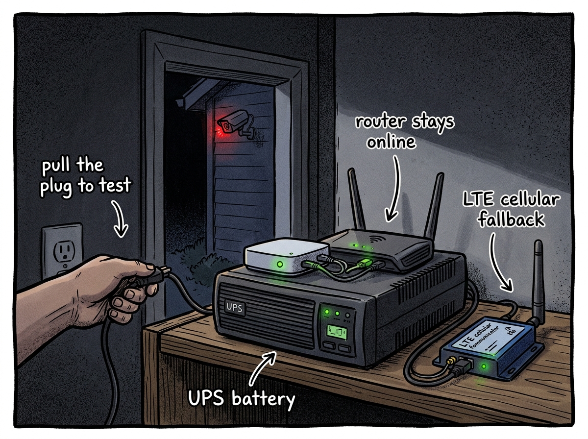 Keeping your security system alive when the grid goes down