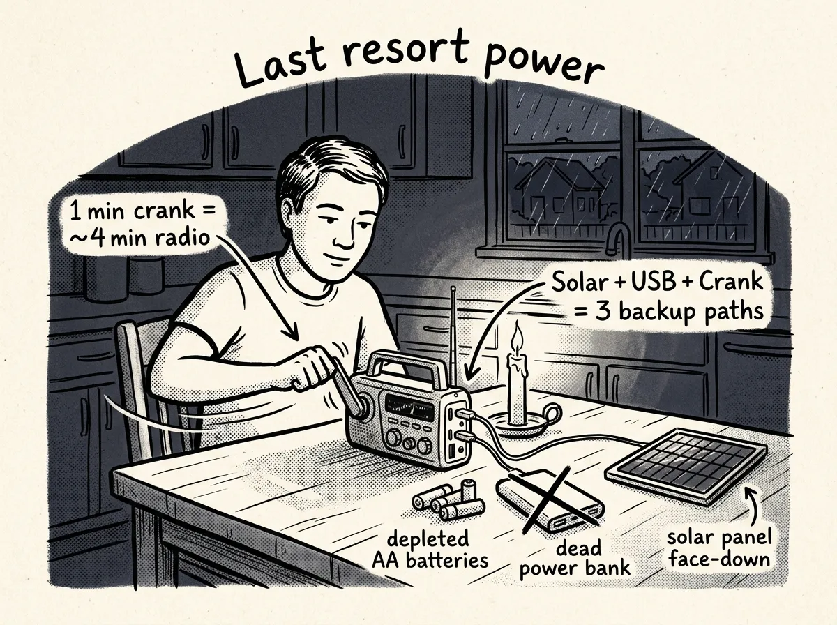 Cranking for power when every other source is tapped out