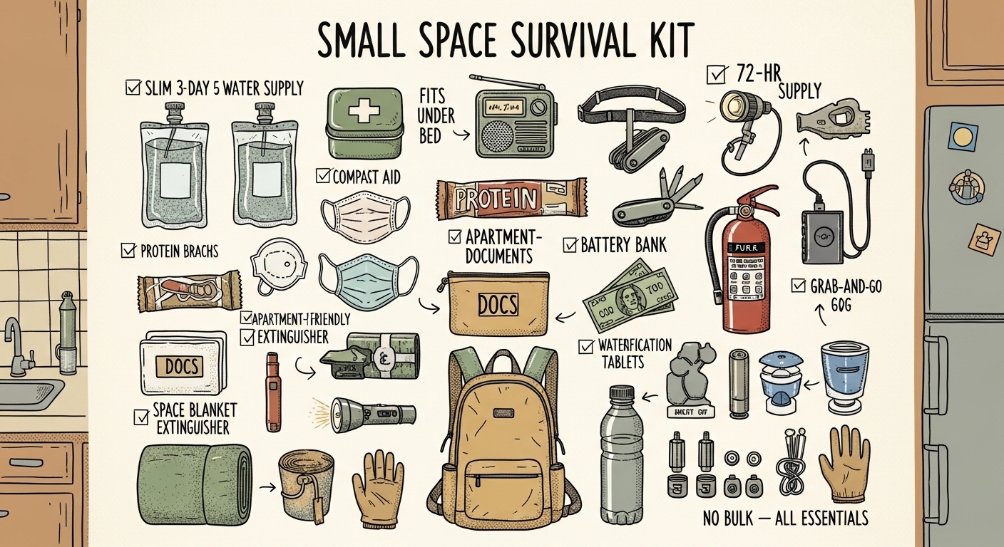 Emergency Prep for Apartment Dwellers: Small Space, Big Plans