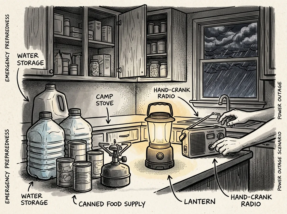 A well-staged kitchen ready for shelter-in-place