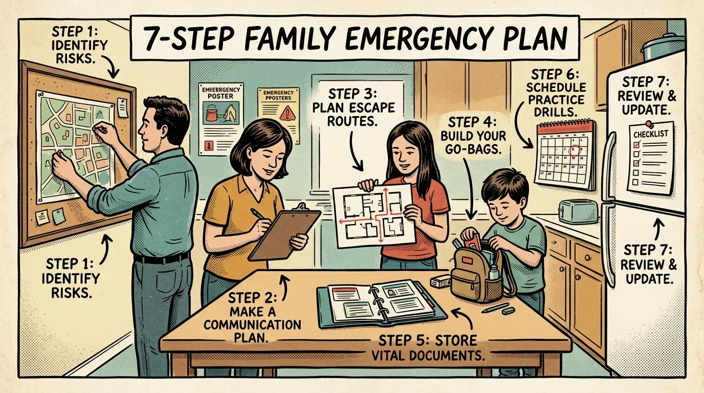 Emergency Preparedness Plan: 7-Step Family Guide