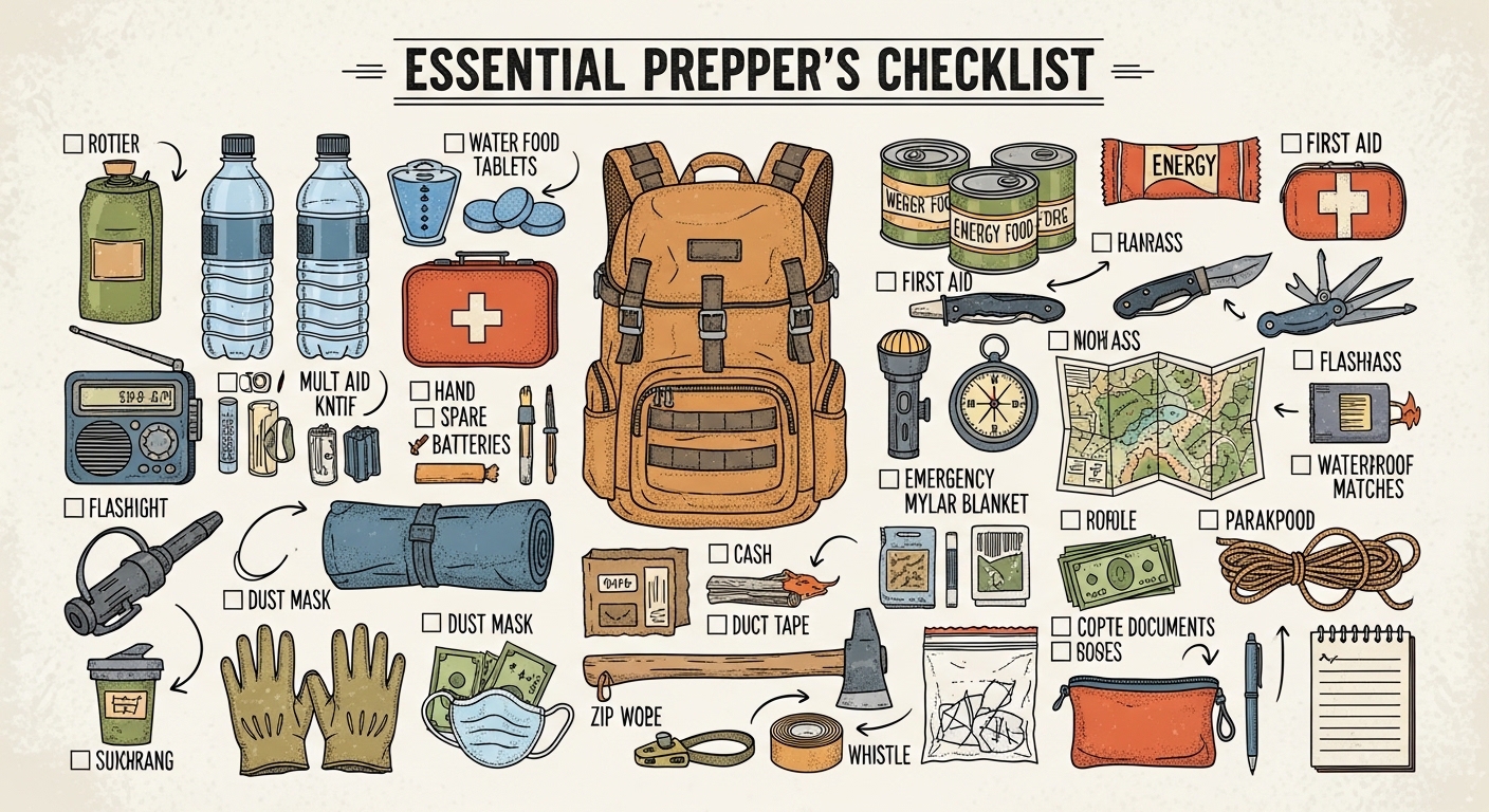 The Essential Prepper's Checklist: Don't Leave Home Without It