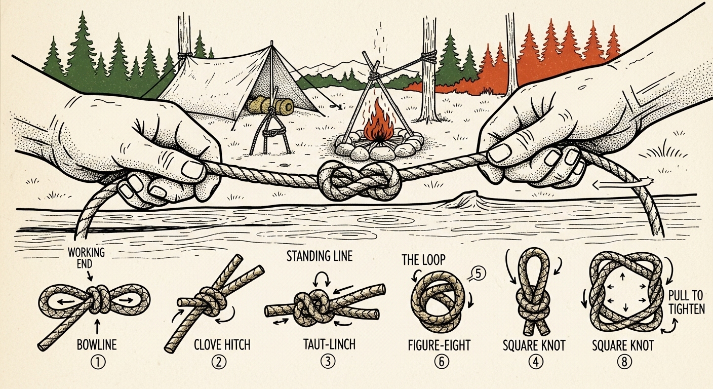Survival Knots: 5 Essential Knots Every Prepper Must Master