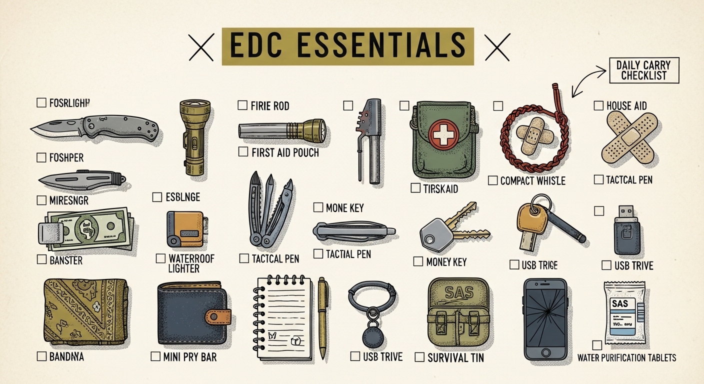 Everyday Carry Kit for Prepping: EDC Essentials