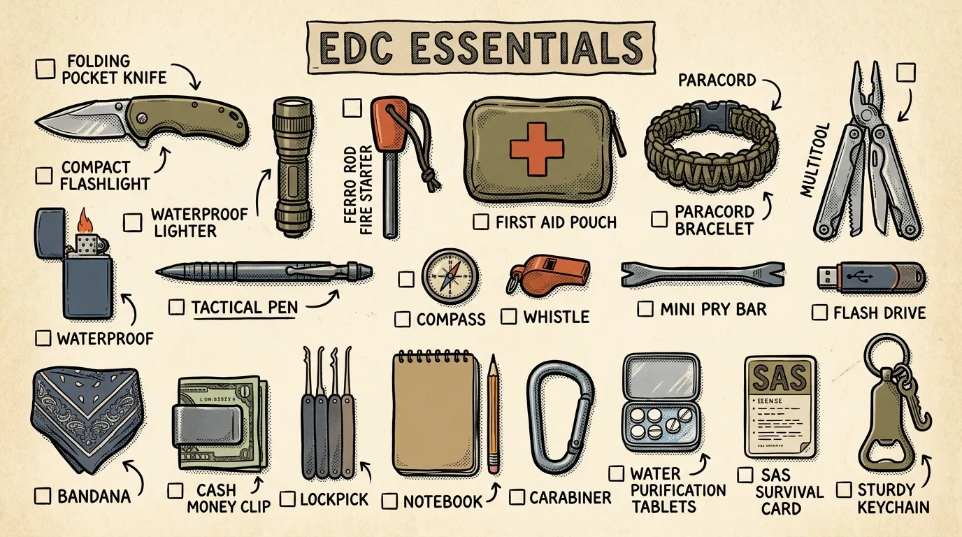 Everyday Carry Kit for Prepping: EDC Essentials