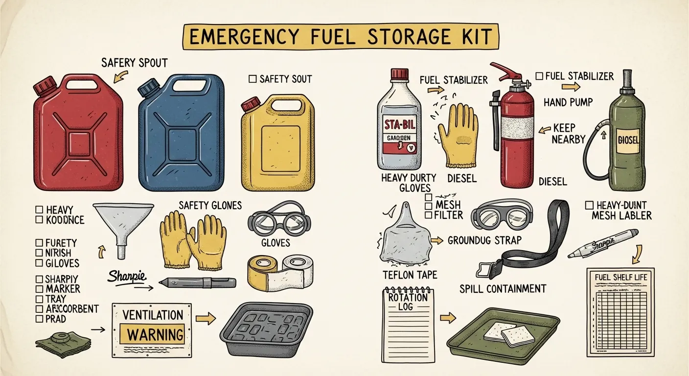 How to Safely Store Fuel for Emergency Use