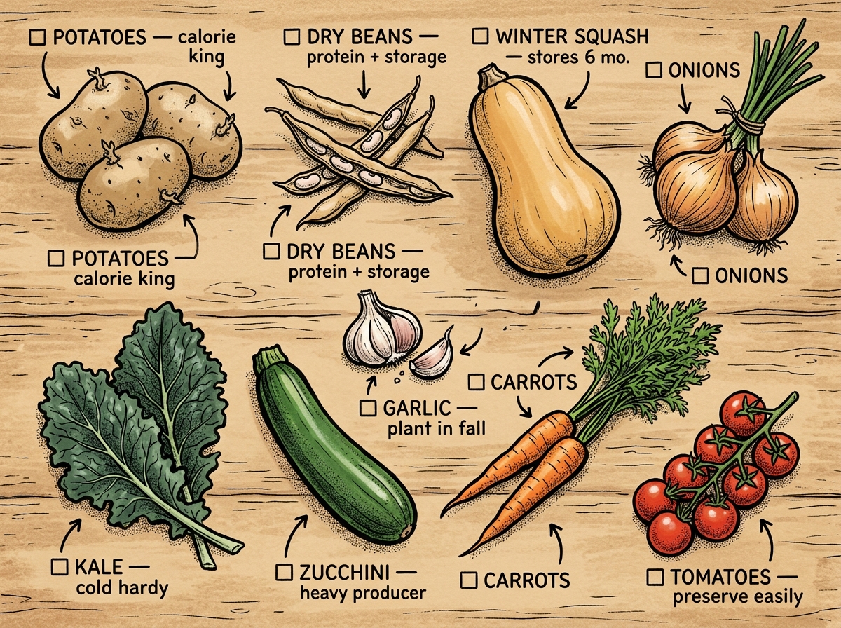 High-yield survival crops for your first prepper garden
