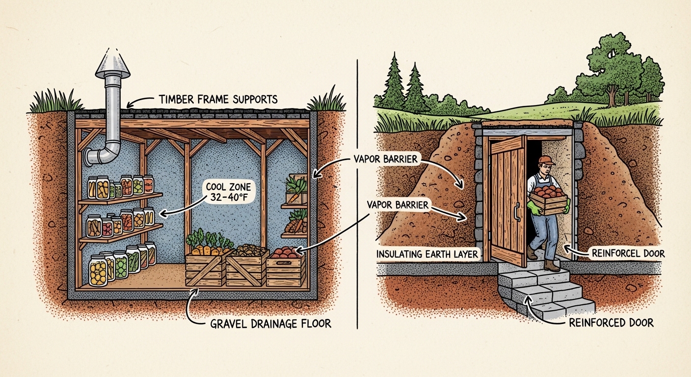 How to Build a DIY Root Cellar for Food Storage
