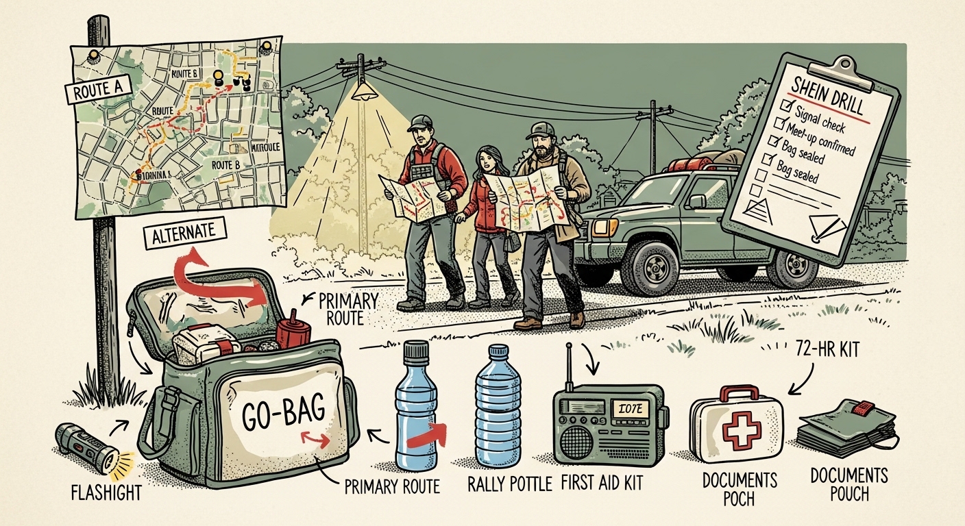 Prepper Escape Plan: Build Routes, Go-Bags & Drills