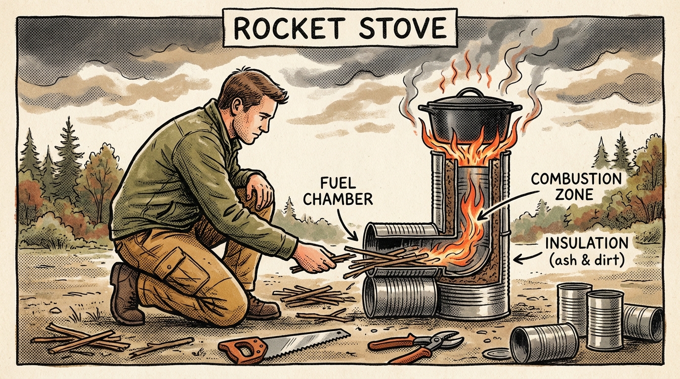 How to Make a DIY Rocket Stove for Efficient Cooking