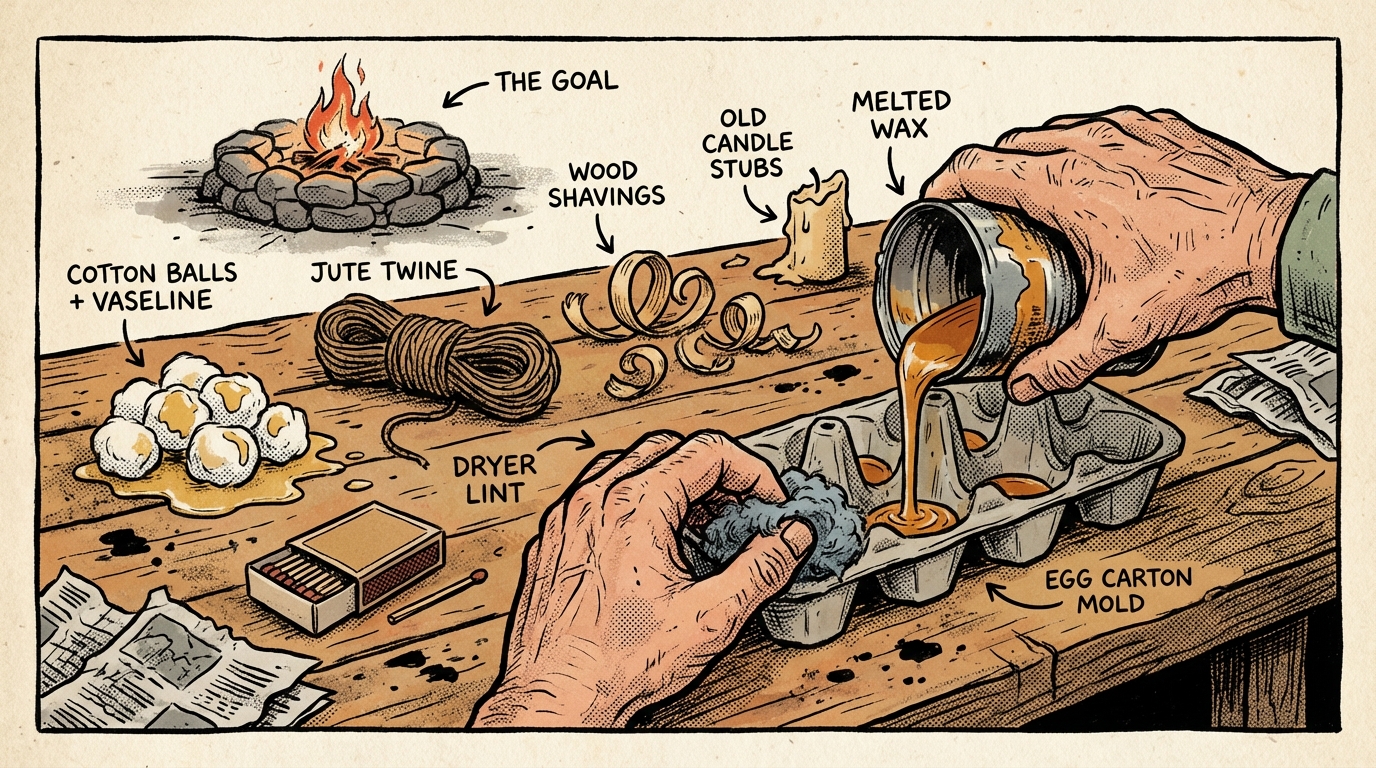 How to Make DIY Firestarters Using Household Items