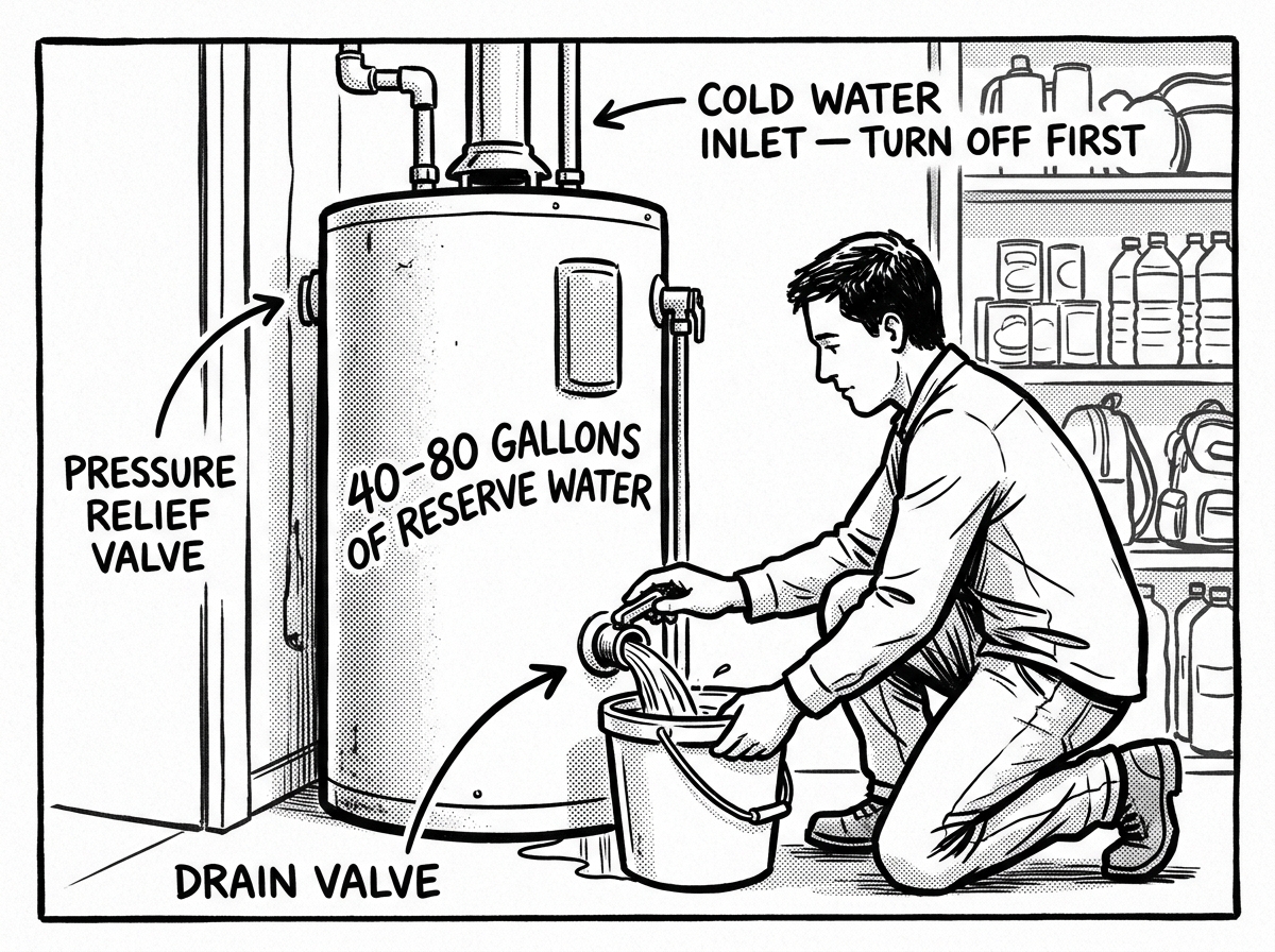 Draining your water heater in an emergency