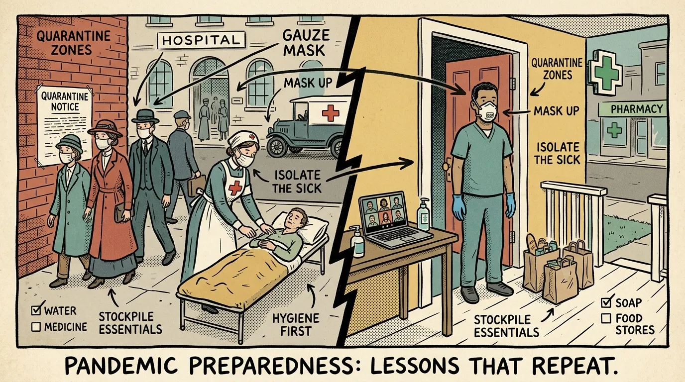 Pandemic Preparedness: Survival Lessons from 1918 & COVID