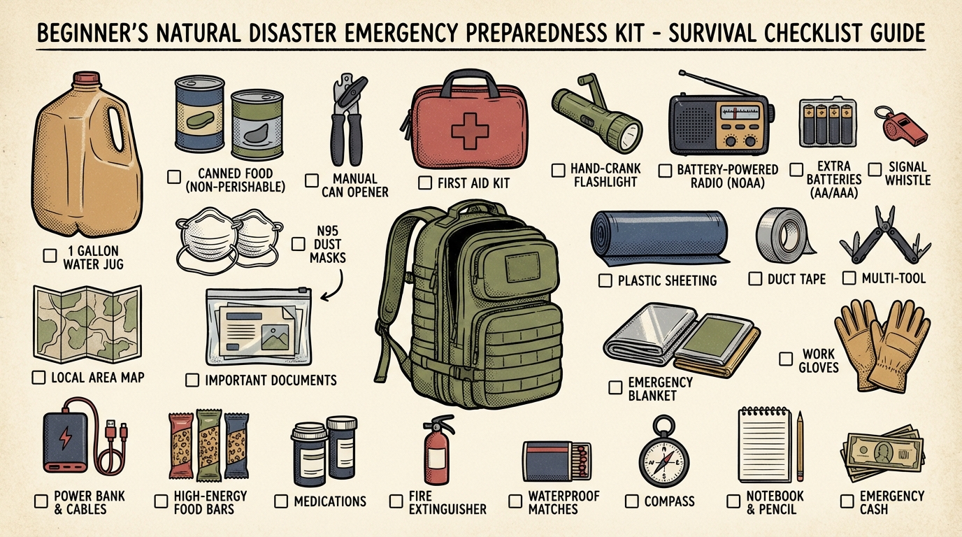 Preparing for Natural Disasters: A Beginner's Checklist