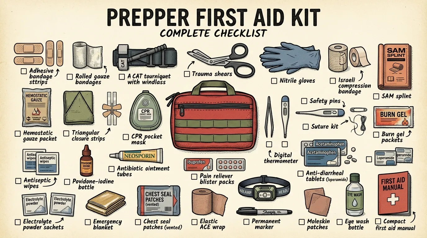 Prepper First Aid Kit: Complete Checklist & Guide