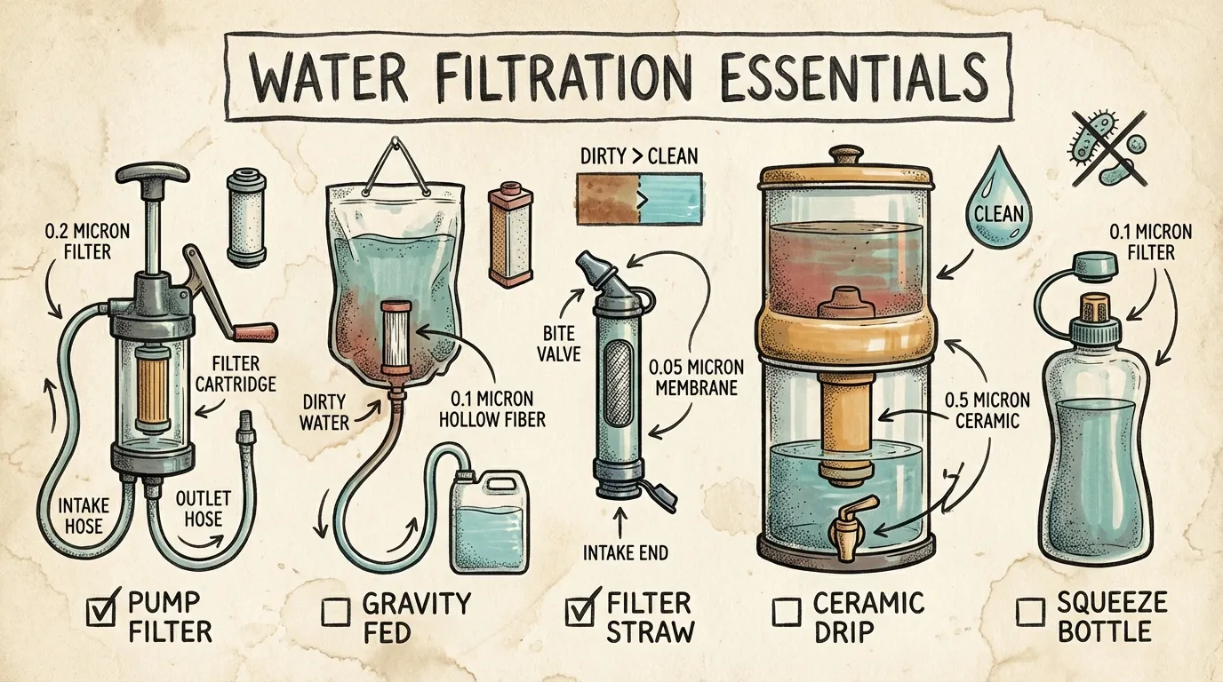 Top 5 Water Filtration Systems for New Preppers