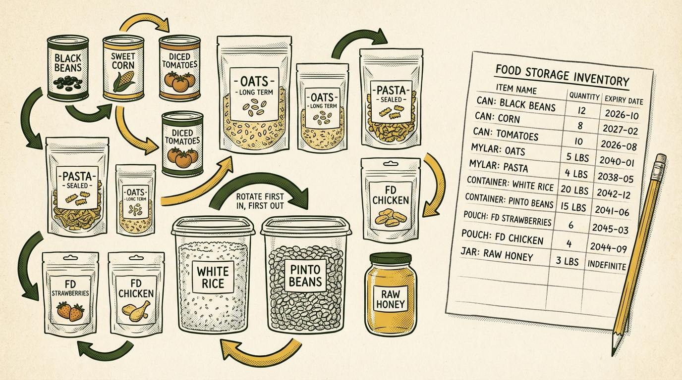 Food Storage Inventory Sheet