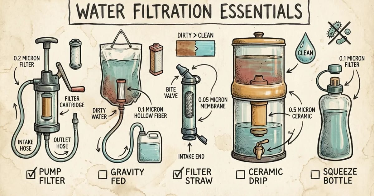 Top 5 Water Filtration Systems for New Preppers | prepare.blog