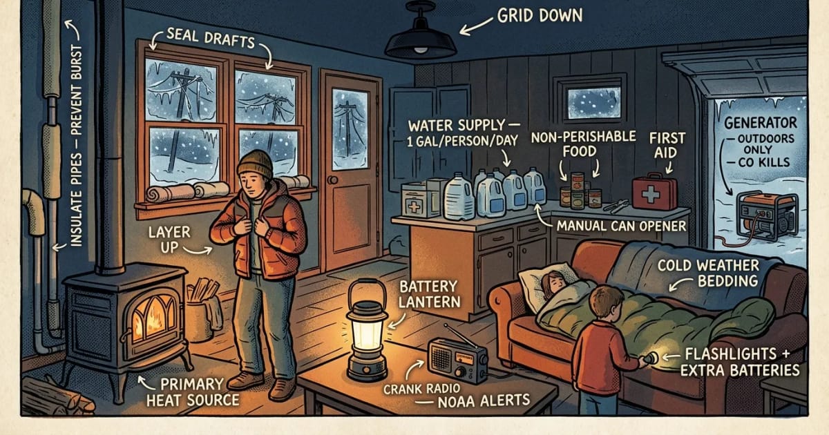 Winter Storm Preparedness: Survive Grid Failure | prepare.blog